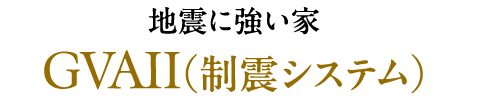 地震に強い家 GVAII（制震システム）