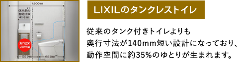 LIXILのタンクレストイレ