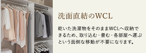 洗面直結のWCL