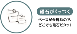 磁石がくっつく