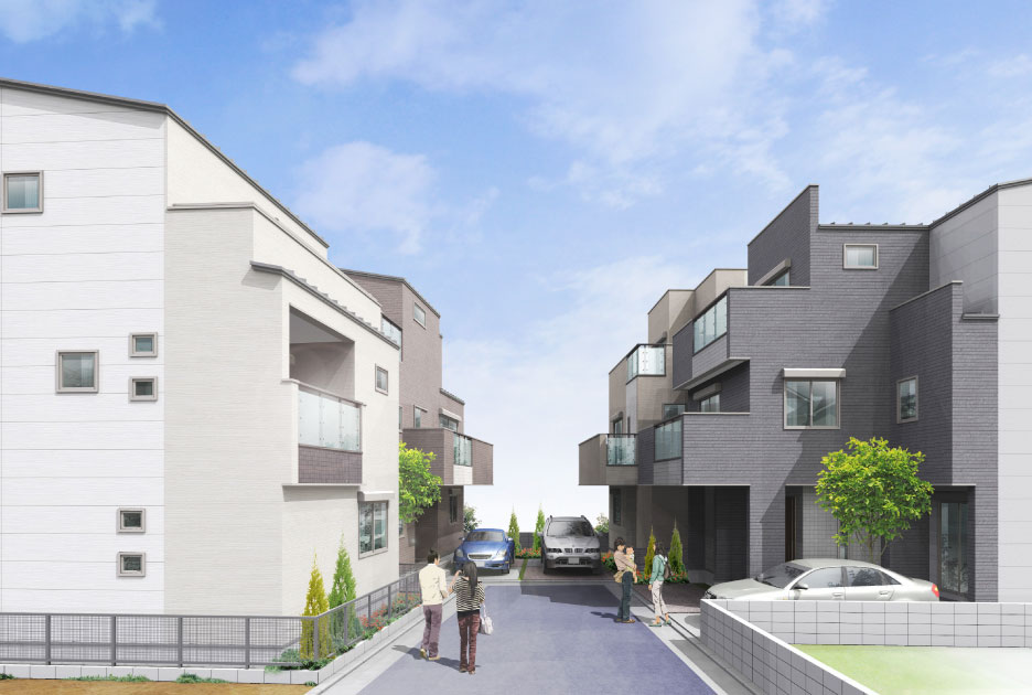 グレースタウン元浜町全5区画のイメージパース
